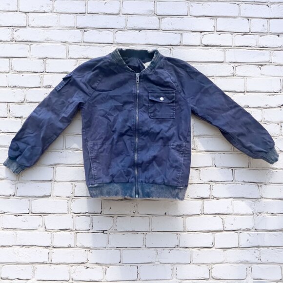 Chaser | Denim Bomber Jacket | Blueberry Vintage Wash | M | NWT - Picture 3 of 10